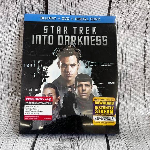 STAR TREK - INTO DARKNESS (DVD + BLU-RAY+ Digital Copy) - Picture 1 of 5